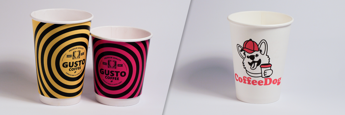 Паперові стакани з логотипом