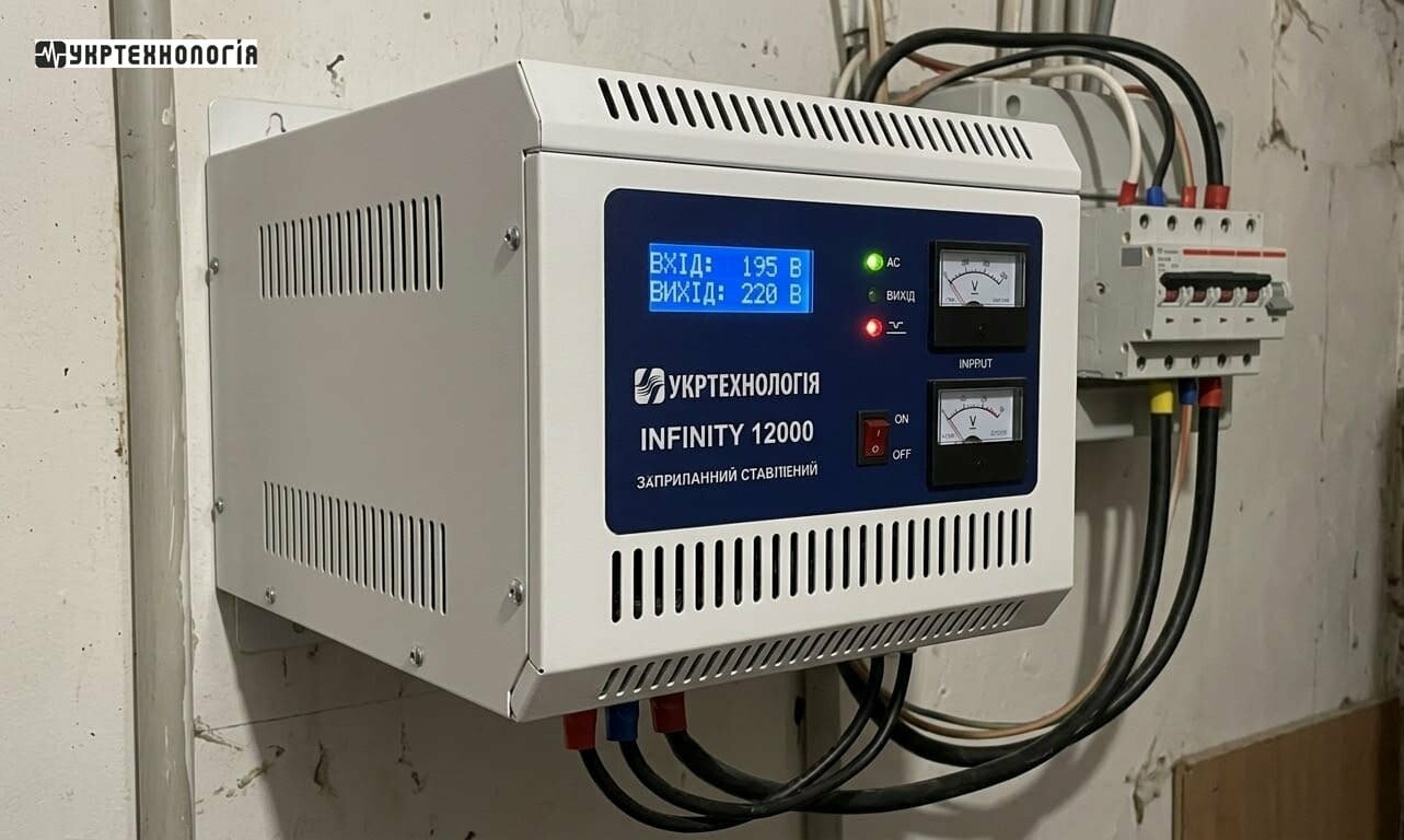 Особенности стабилизаторов напряжения Укртехнология Infinity
