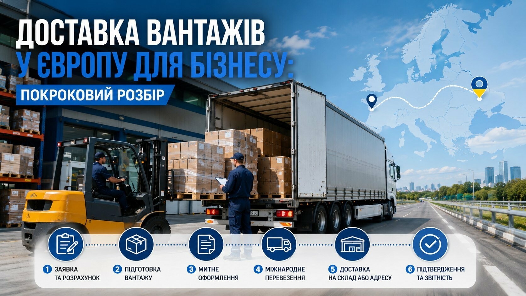 Доставка вантажів у Європу для бізнесу: покроковий розбір 